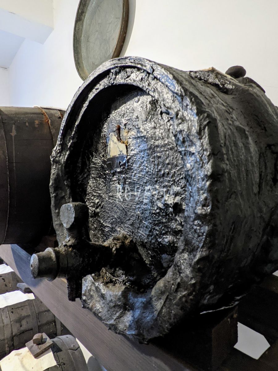 A very old balsamic barrel