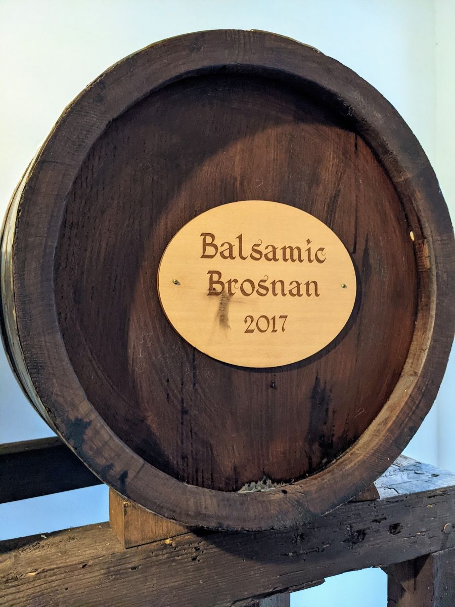 Pierce Brosnan's balsamic barrel