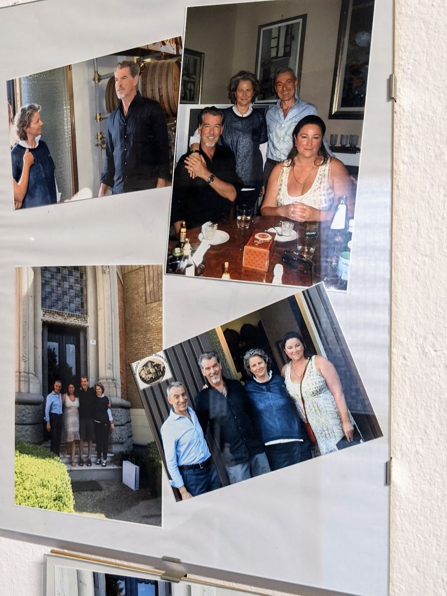 Photos of Pierce Brosnan visiting the Villa