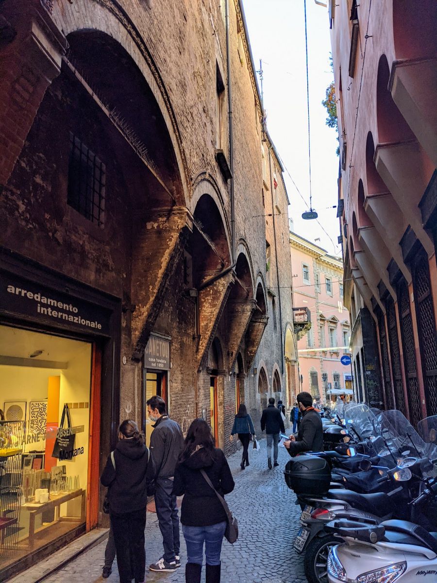 A side street in Bologna