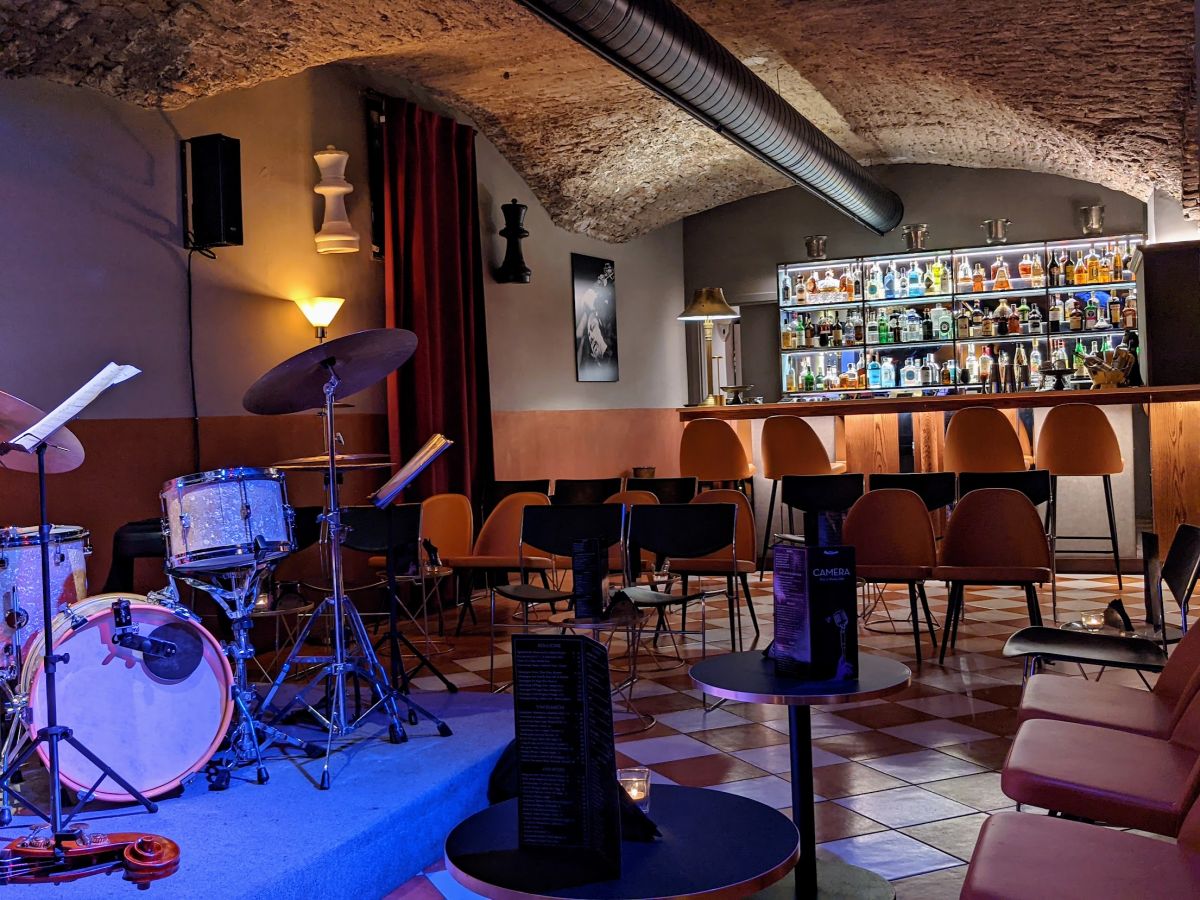 The bar at Camera Jazz Club