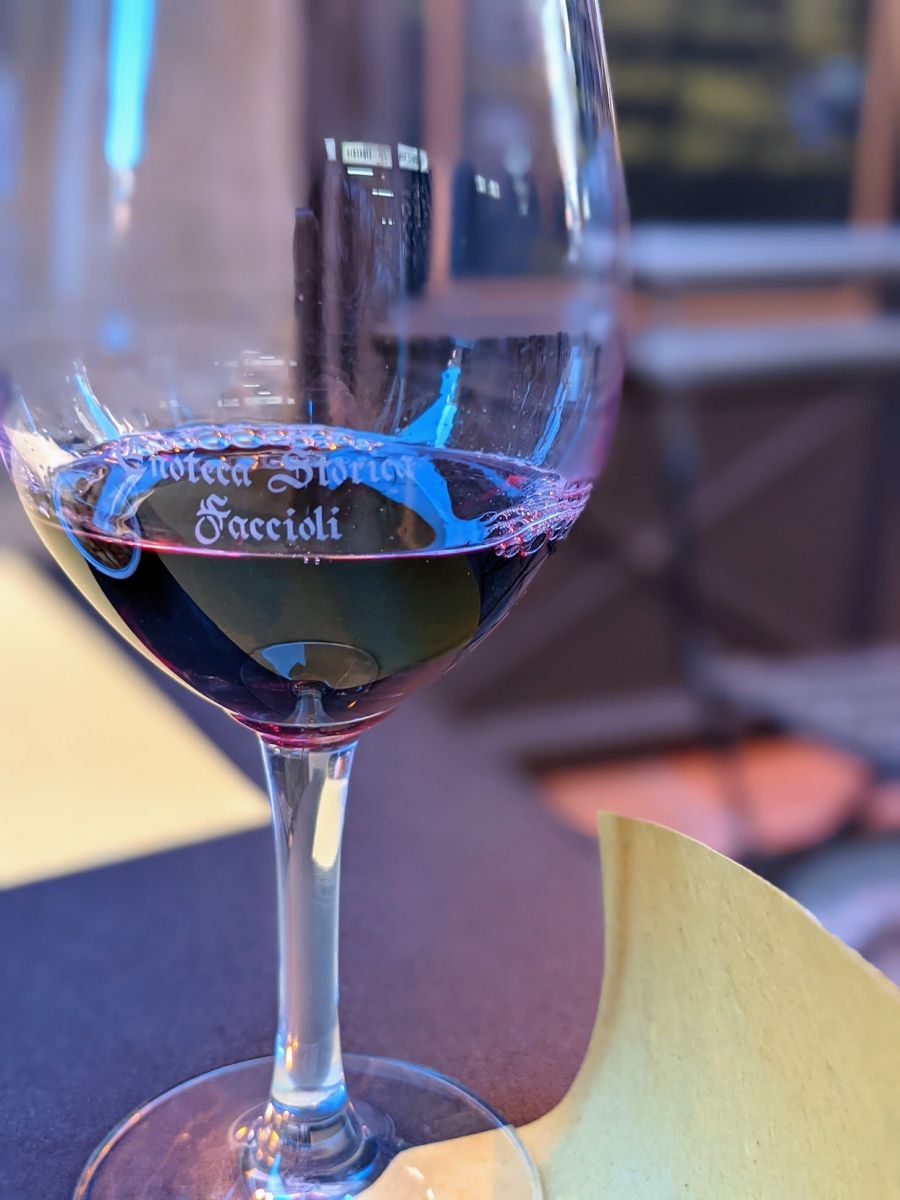 Wine glass from Enoteca Storica Faccioli