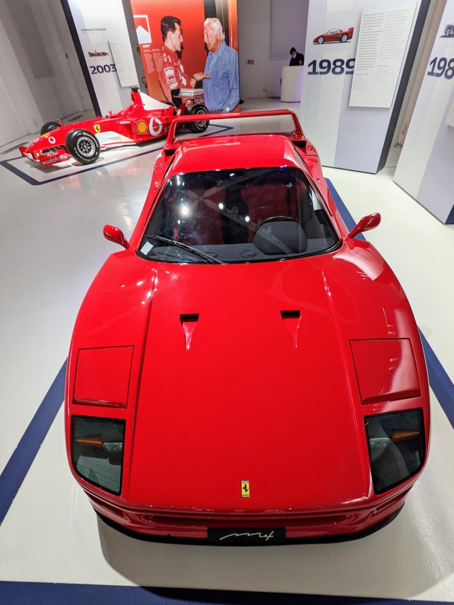 A red Ferrari (not sure of year/model)