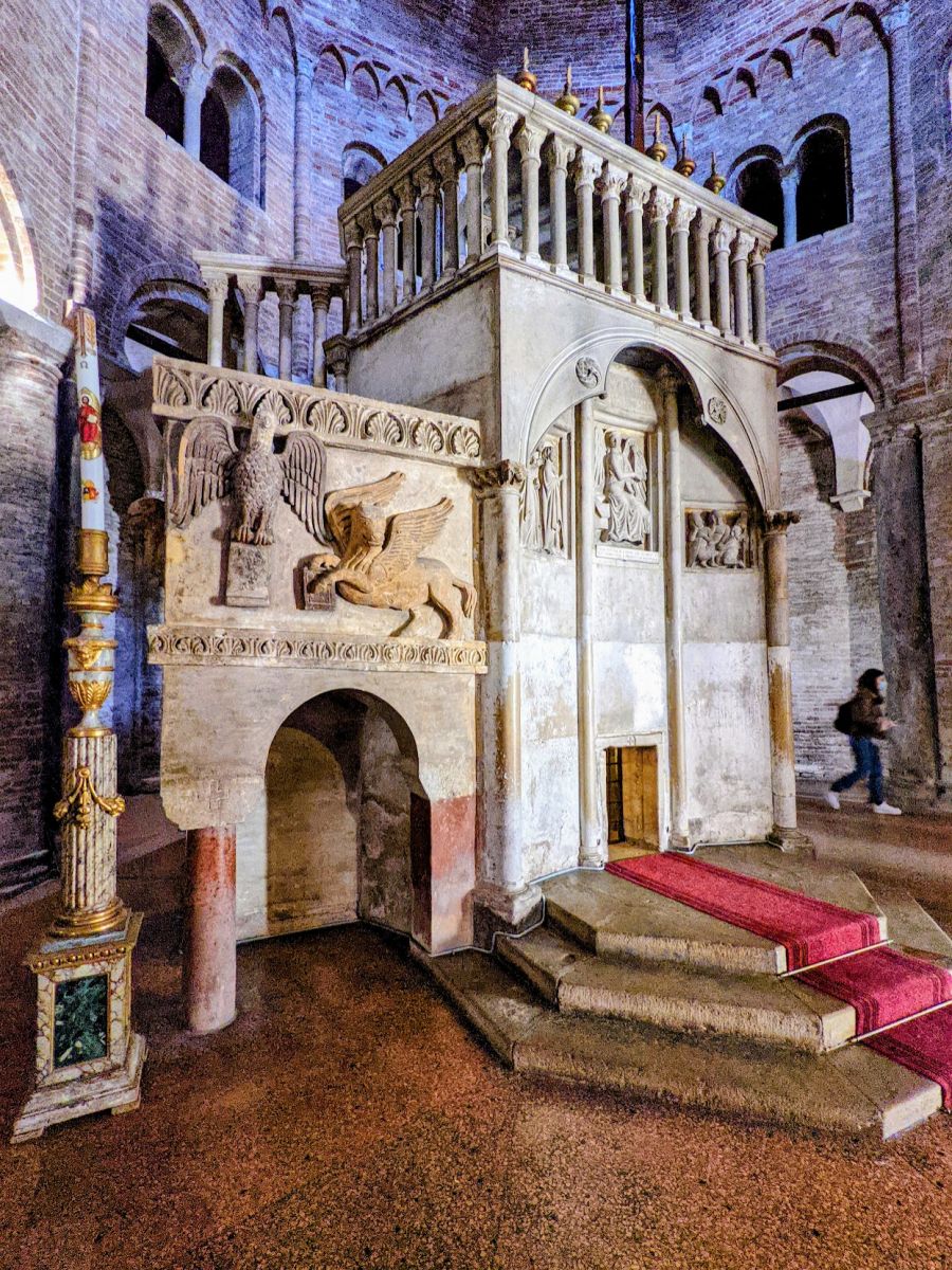 Another view of the raised altar