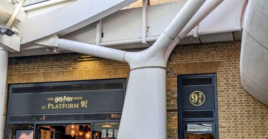 The Harry Potter Shop at Platform 9 3/4 in King's Cross Station