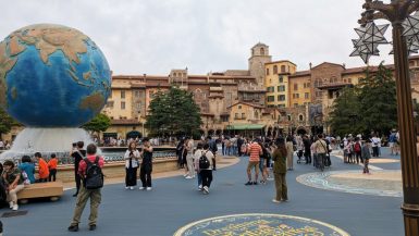 Just inside the entrance to Tokyo DisneySea
