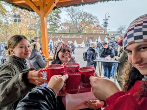Enjoying our first Glühwein!
