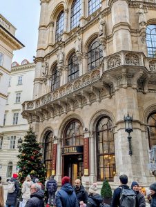 The line outside Café Central.