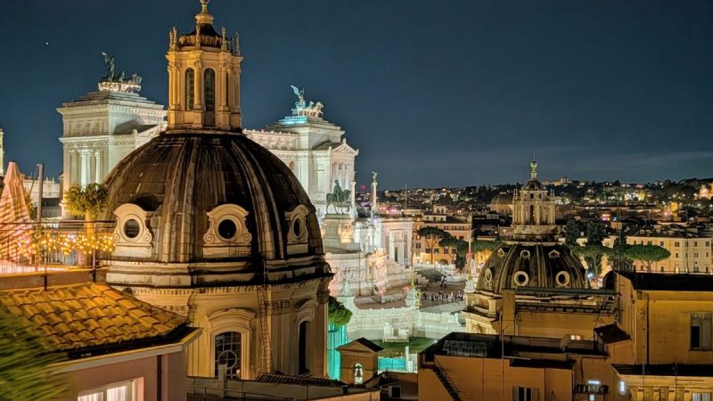 View from the top of Hotel Pace Helvezia