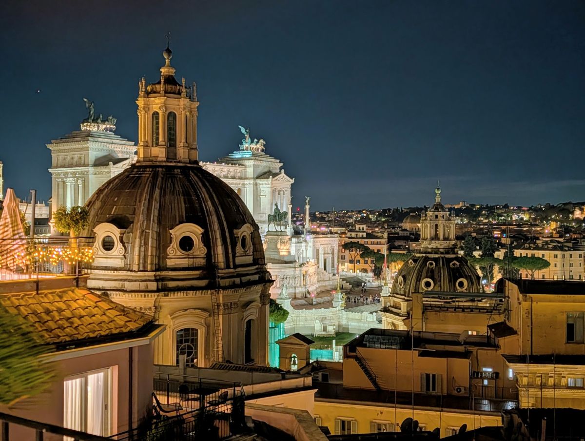 View from the top of Hotel Pace Helvezia